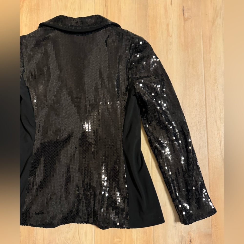 Joseph Ribkoff Sequin Blazer Size 8 - Picture 13 of 15